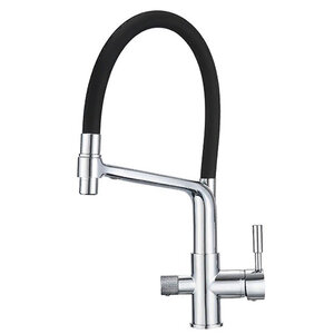 Изображение товара Смеситель Granula GR-0075 0075ch, для кухонной мойки, с подключением к фильтру, гибкий излив, хром