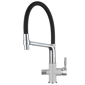 Изображение товара Смеситель Granula GR-0075 0075sl, для кухонной мойки, с подключением к фильтру, гибкий излив, сланец