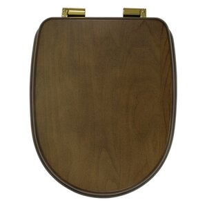 Изображение товара Сиденье для унитаза Migliore Gianeta 20951 цвет орех, фурнитура золото