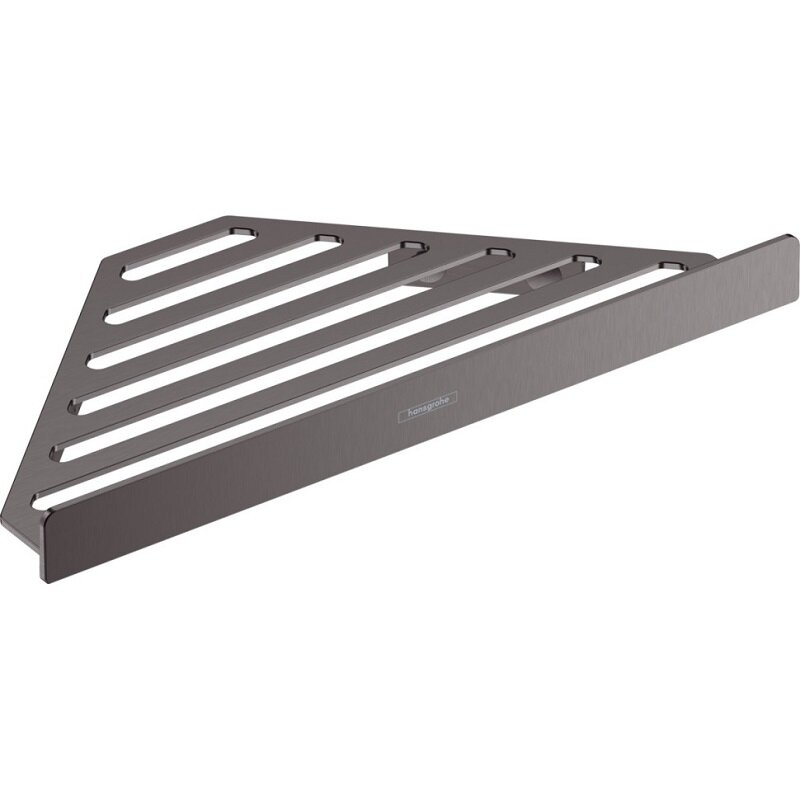 Изображение товара Угловая металлическая полка Hansgrohe AddStoris 30 см черный хром