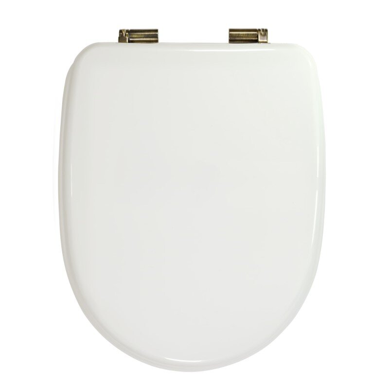 Изображение товара Сиденье для унитаза Migliore Gianeta 20953 белое с бронзовой фурнитурой