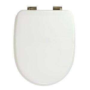 Изображение товара Сиденье для унитаза Migliore Gianeta 20953 белое, фурнитура бронза
