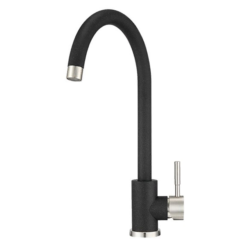 Изображение товара Смеситель Granula ST-4031 для кухонной мойки черный с поворотным изливом