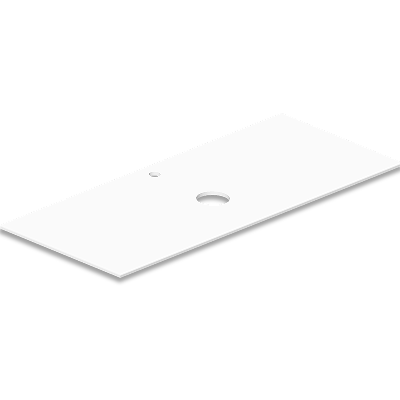 Изображение товара Столешница Radostone Celesta 120.5 белая из искусственного камня для ванной комнаты