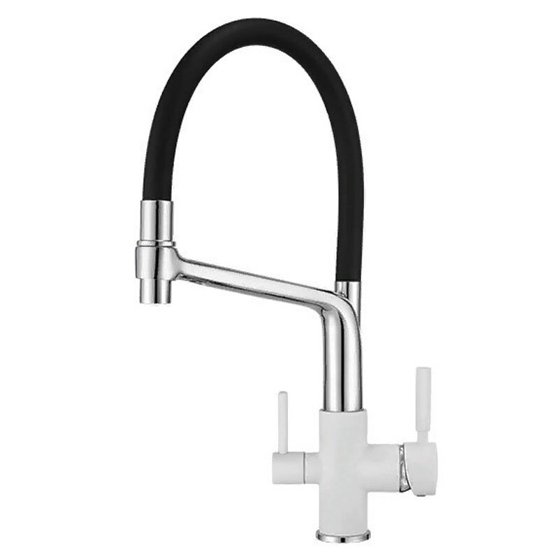 Изображение товара Смеситель Granula GR-0083 0083wh, для кухонной мойки, с подключением к фильтру, арктик