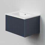Тумба под раковину La Fenice Terra Blu Grigio 60 см, подвесная, синий матовый, FNC-01-TER-BG-60 - фото 1 Тумба под раковину La Fenice Terra Blu Grigio 60 см, подвесная, синий матовый, FNC-01-TER-BG-60 - фото 1