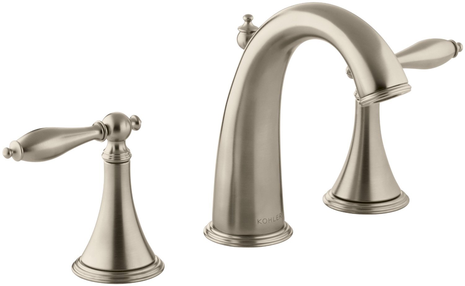Изображение товара Смеситель Kohler Finial Traditional K-310-4M-PB для раковины, полированная медь