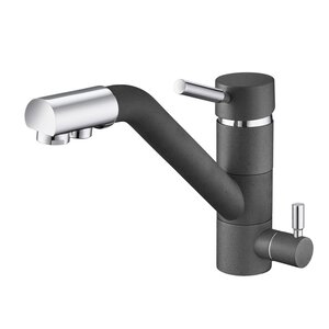 Изображение товара Смеситель Emar Quartz 3008.7 Антрацит для кухонной мойки, с возможностью подключения фильтра питьевой воды, латунь, Антрацит