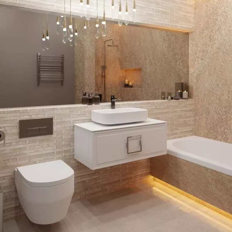 Изображение товара Тумба под раковину La Fenice Cubo Bianca 90 см подвесная белый матовый