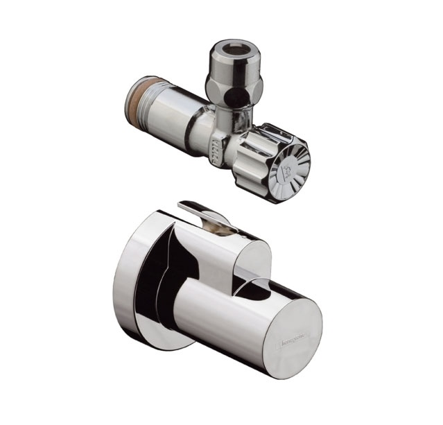 Изображение товара Угловой вентиль Hansgrohe 13954000, 1/2-3/8 (цанга 10), хром