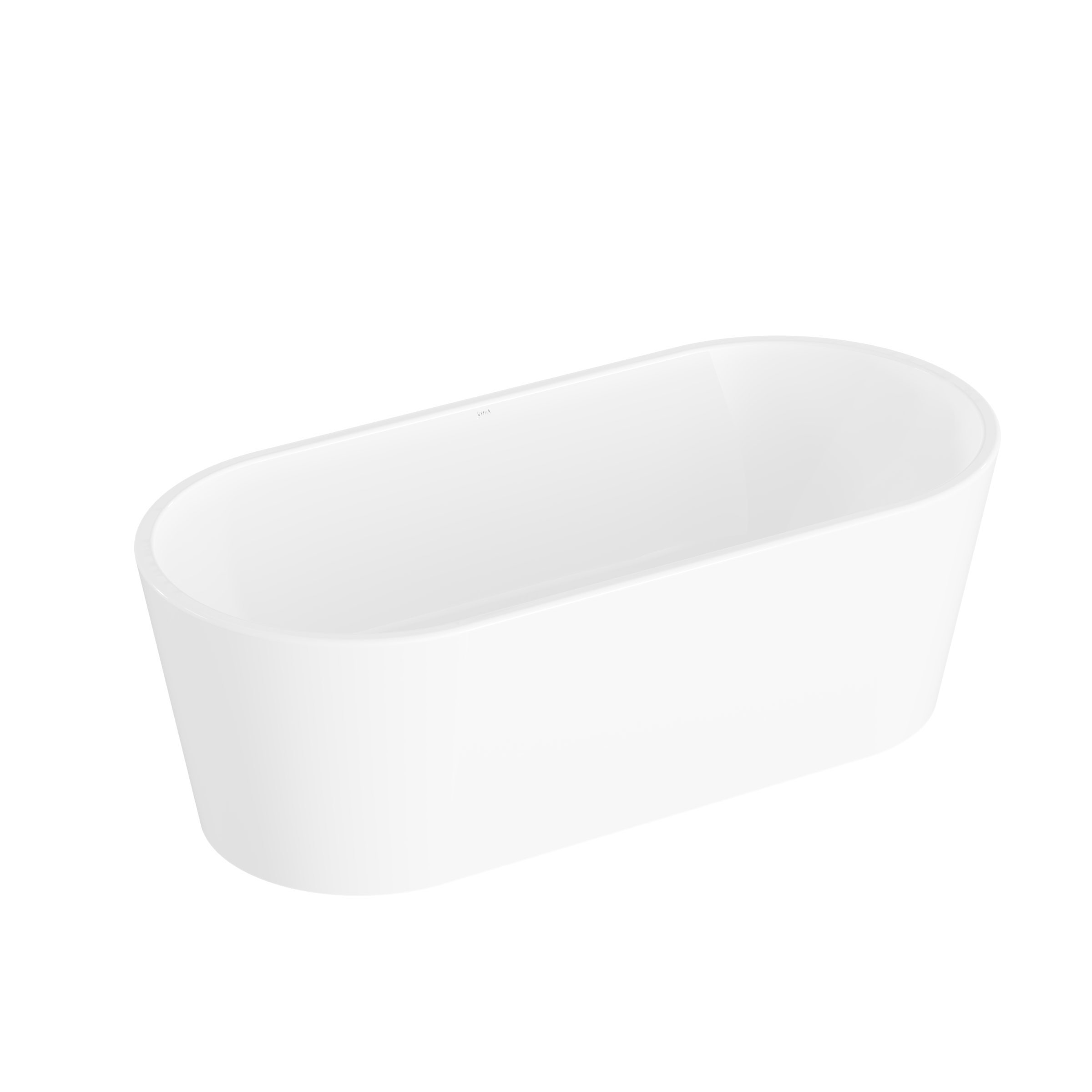 Изображение товара Акриловая ванна Vitra Geo 170х80 см - отдельностоящая, белая, современный дизайн