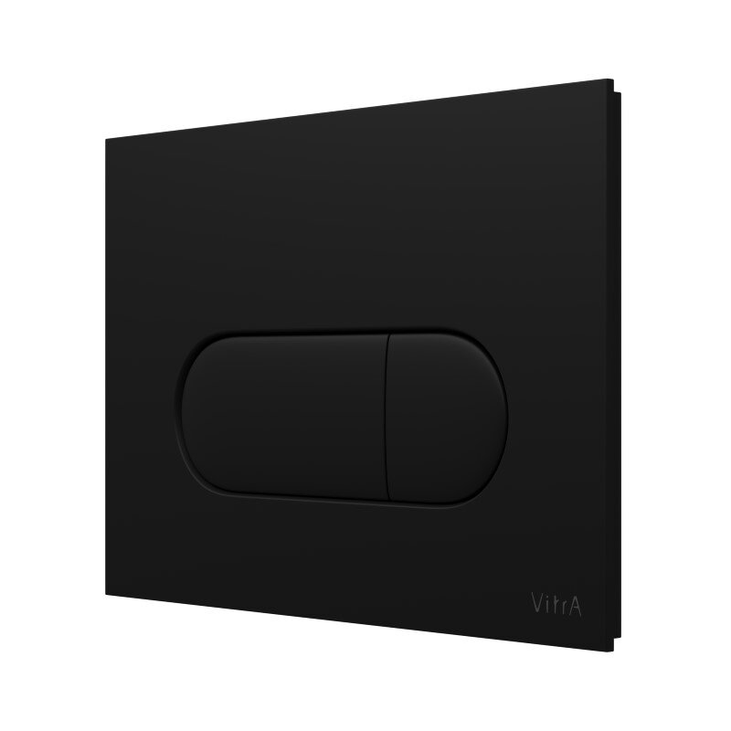 Изображение товара Клавиша смыва для унитаза Vitra Root Round 740-2211 механическая черный матовый