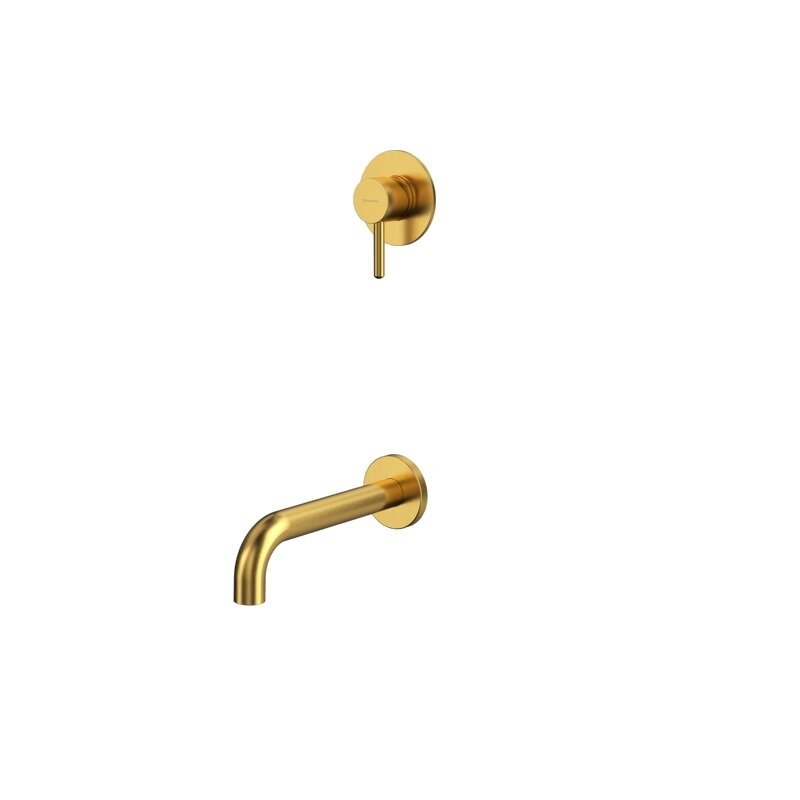Изображение товара Смеситель для ванны Whitecross Y brushed gold с однорычажным управлением Изображение товара Смеситель для ванны Whitecross Y brushed gold с однорычажным управлением