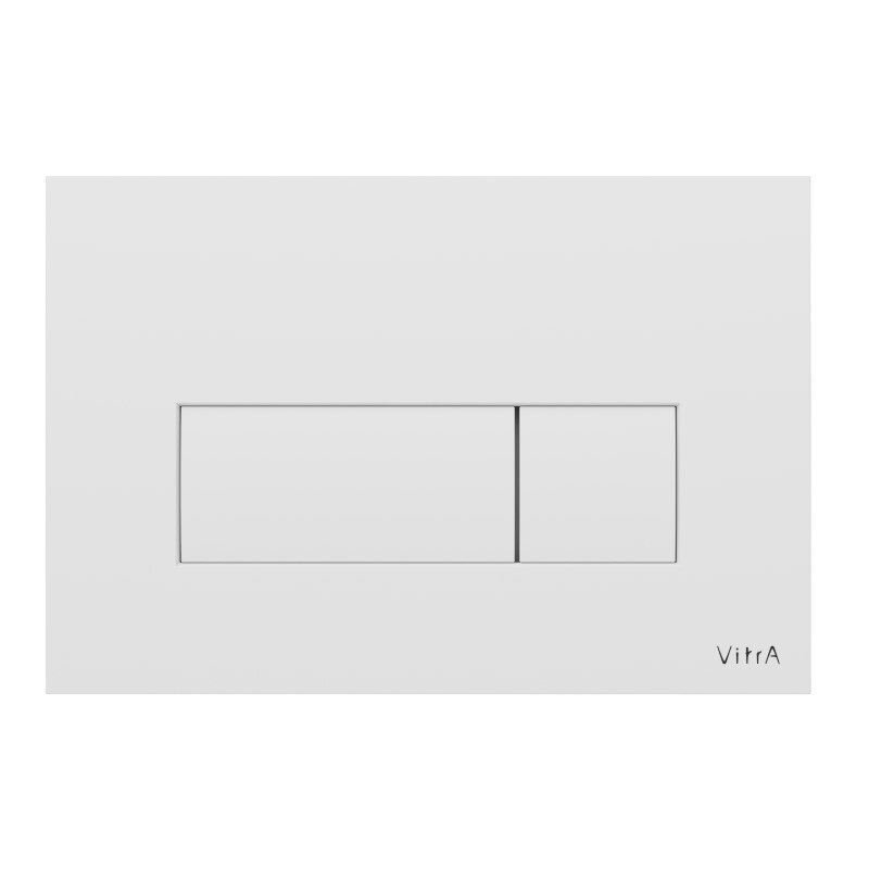 Изображение товара Клавиша смыва Vitra Root Square 740-2300 механическая белая для унитаза Изображение товара Клавиша смыва Vitra Root Square 740-2300 механическая белая для унитаза