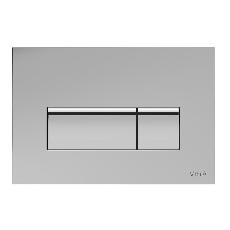 Изображение товара Клавиша смыва для унитаза Vitra Root Square механическая хром 740-2380