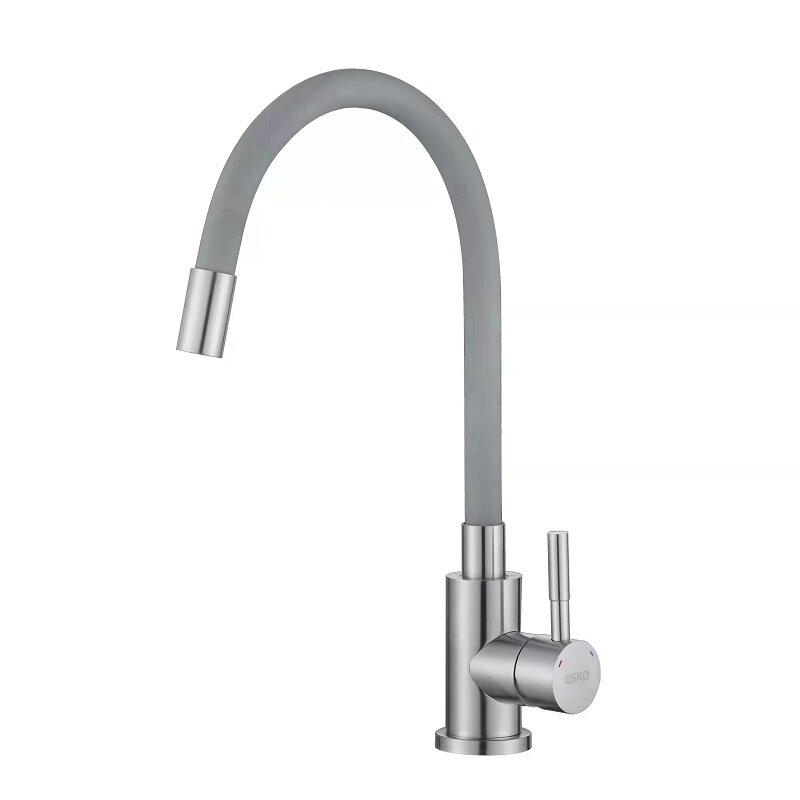 Изображение товара Смеситель Esko Snake K44 G, для кухни, с гибким изливом, цвет хром