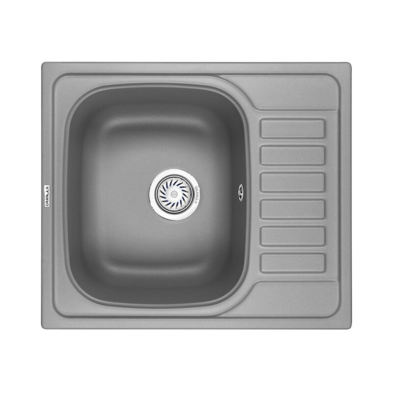 Изображение товара Кухонная мойка Granula GR-5801 5801al алюминий встраиваемая 57.5x49.5 см