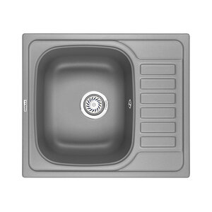 Изображение товара Кухонная мойка Granula GR-5801 5801al алюминий встраиваемая 57.5x49.5 см