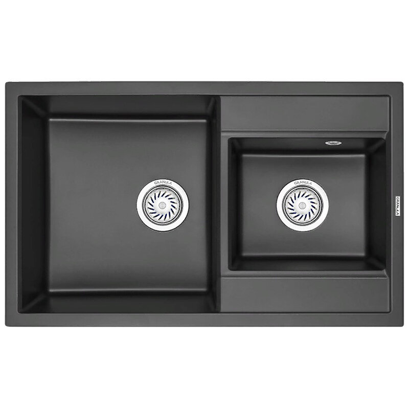 Изображение товара Кухонная мойка Granula GR-8201 8201tr из искусственного камня, угловая, 82x50 см