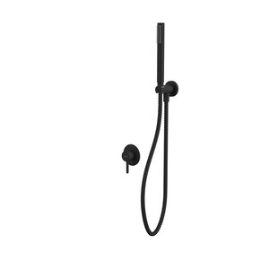 Изображение товара Смеситель Whitecross Y black YSET02BL для душа, с душевым гарнитуром, цвет черный матовый