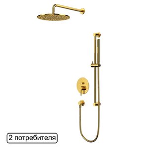 Изображение товара Душевая система Whitecross Y gold YSET05GL, цвет золото