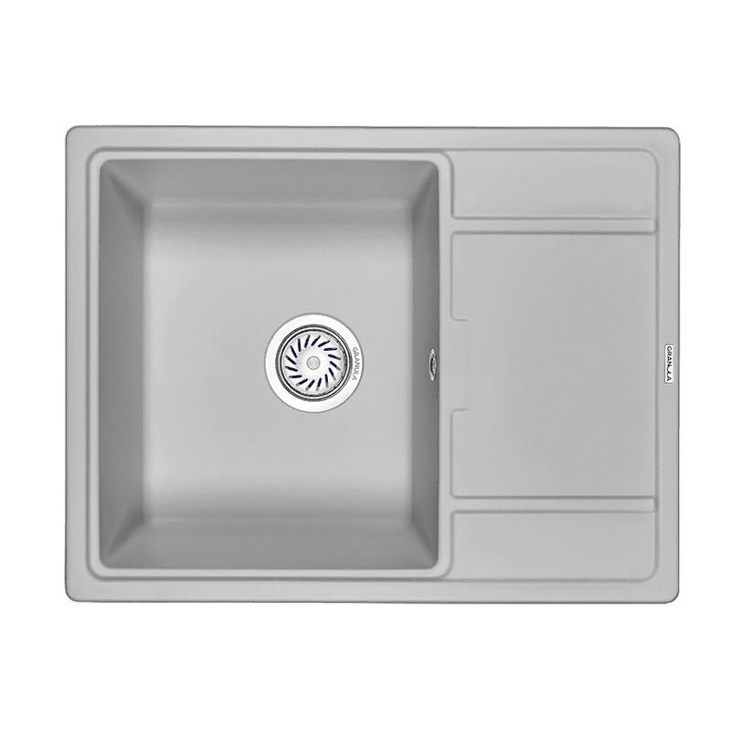 Изображение товара Кухонная мойка Granula GR-6503 6503sl — кварц, сланец, 65x50 см, с крылом