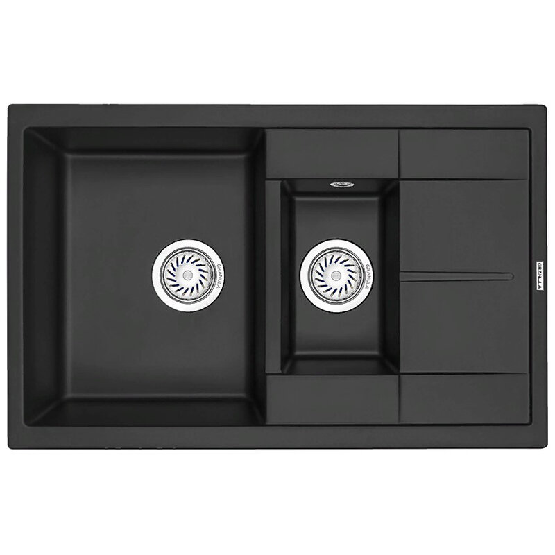 Изображение товара Кухонная мойка Granula GR-7802 7802tr из искусственного камня черная матовая