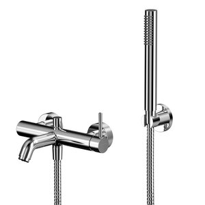 Изображение товара Смеситель Whitecross Y chrome Y1231CR для ванны и душа, с душевым гарнитуром, цвет хром