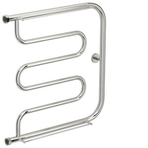 Изображение товара Полотенцесушитель водяной Сунержа Лира+, высота 60 см, ширина 60 см, боковое подключение 60 см, 2 полки, цвет хром, 00-4012-6060
