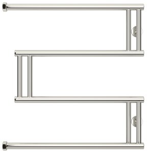 Изображение товара Полотенцесушитель водяной Сунержа High-Tech M+, ширина 60 см, высота 60 см, боковое подключение 60 см, цвет хром, 00-4050-6060