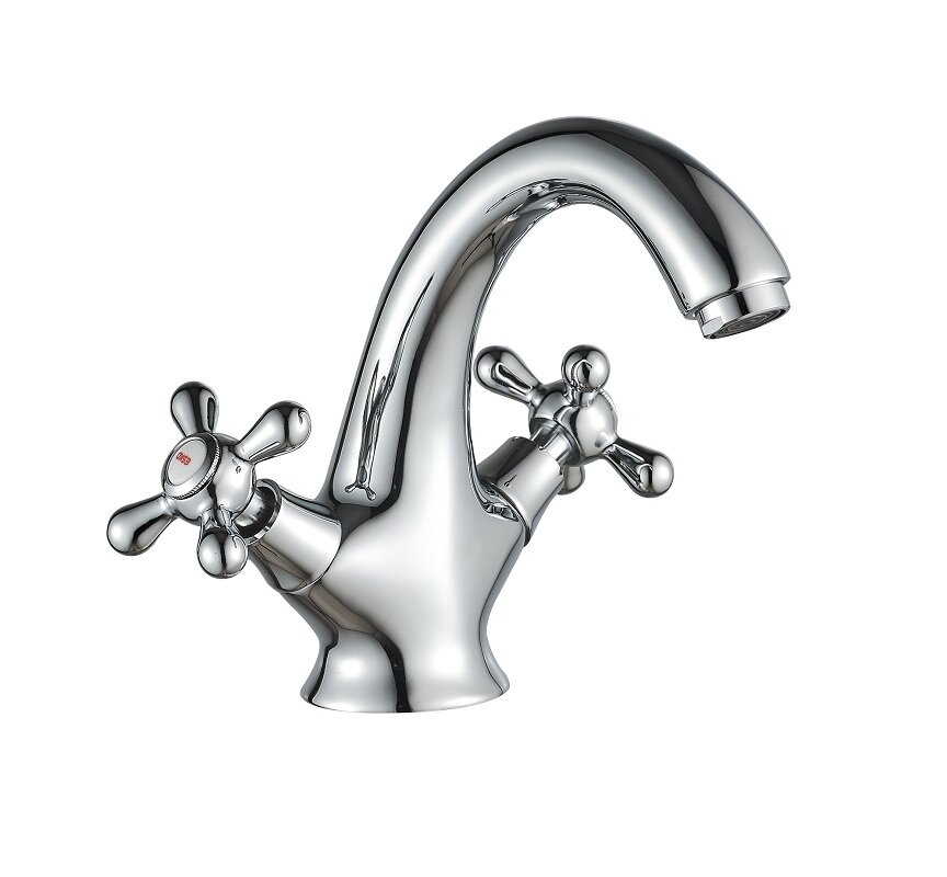 Изображение товара Смеситель Esko VN 26-2 для раковины, хром, двухвентильный, 13.4 см излив