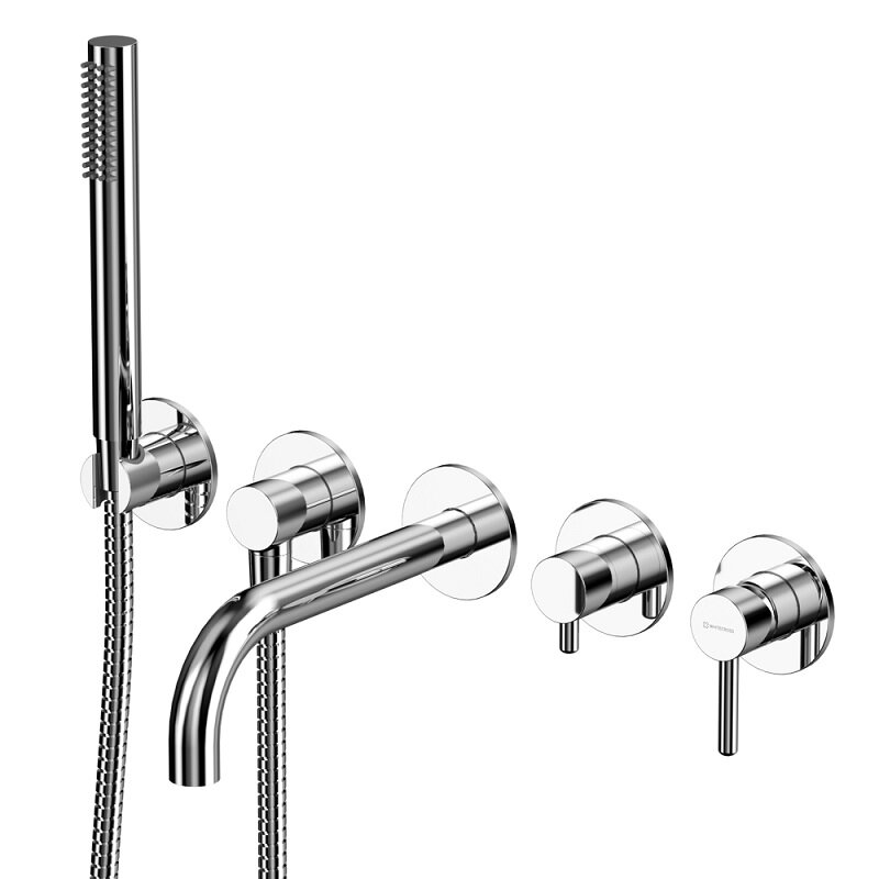 Изображение товара Смеситель Whitecross Y1240CR для ванны и душа с душевым гарнитуром