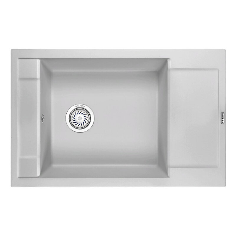 Изображение товара Кухонная мойка Granula GR-7806 из сланца 78x50 см с крышкой и насосом