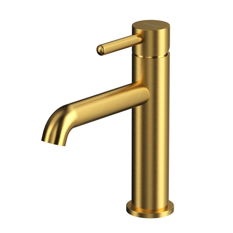 Изображение товара Смеситель для раковины Whitecross Y brushed gold Y1211GLB с однорычажным управлением