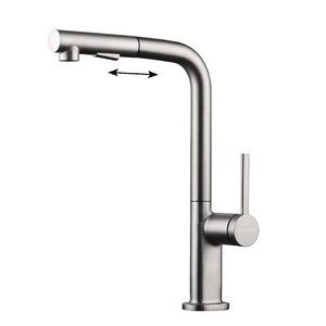 Изображение товара Смеситель Paulmark Neo Ne214419-BS, для кухонной мойки, брашированная сталь