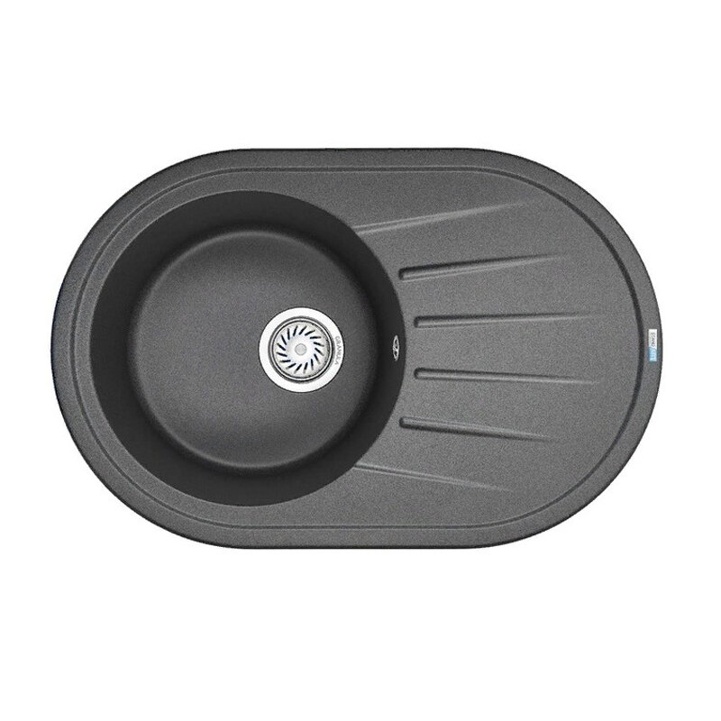 Изображение товара Кухонная мойка Granula ST-7601 7601bg кварц овальная серый встроенная