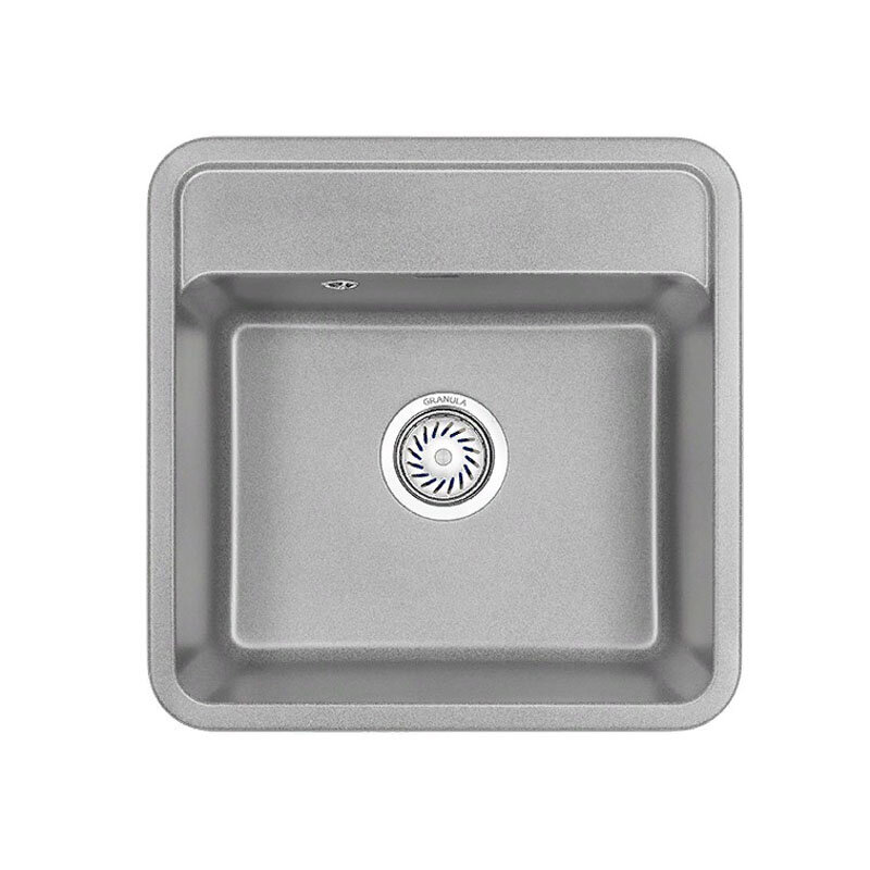 Изображение товара Кухонная мойка Granula ST-5001 5001bt из кварца, базальт, 50x50 см Изображение товара Кухонная мойка Granula ST-5001 5001bt из кварца, базальт, 50x50 см