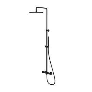 Изображение товара Душевая система Whitecross Y black Y1254BL, термостатическая, цвет черный матовый