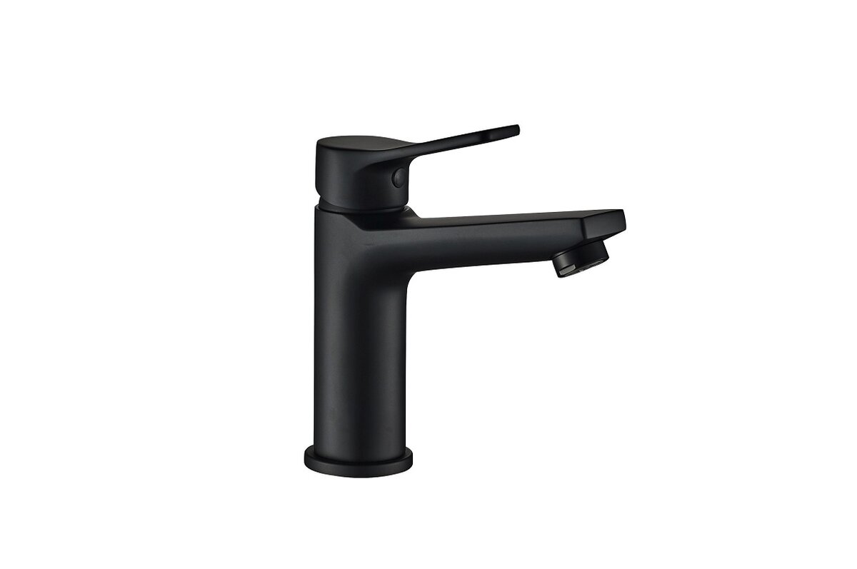 Изображение товара Смеситель Esko Dubai Black DI 26 B для раковины черный матовый с комфортом монтажа