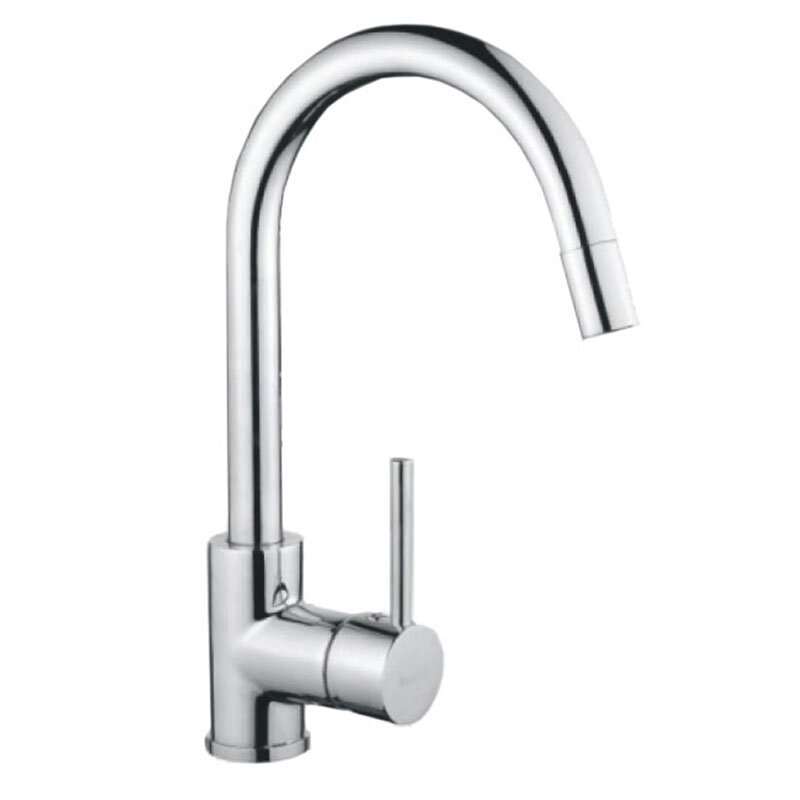 Изображение товара Смеситель для кухни Oulin OL-8006 хром высокий излив однорычажный