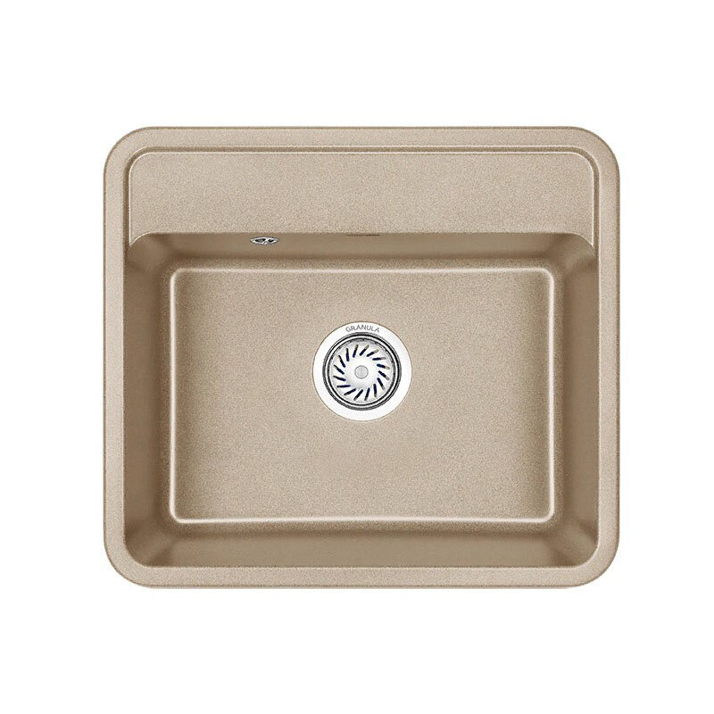 Изображение товара Кухонная мойка Granula 5601be Бежевый — кварцевая, 56x50 см, без крыла