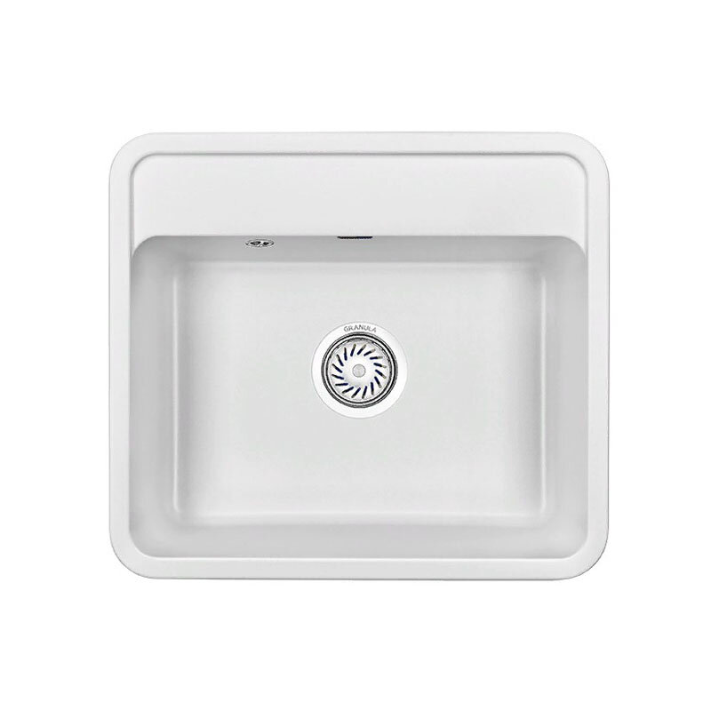 Изображение товара Кухонная мойка Granula ST-5601 5601wh белая встроенная 56х50 см