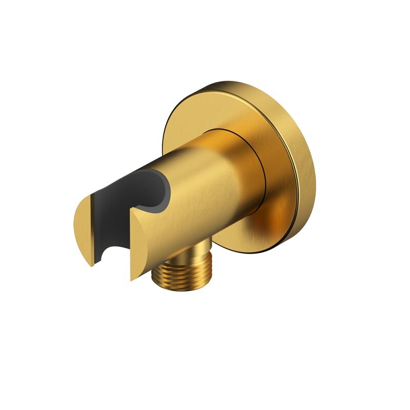 Изображение товара Шланговое подключение Whitecross Y brushed gold с держателем 1/2, диаметр 60 мм