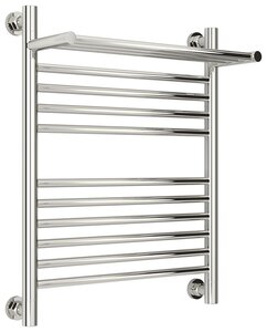 Изображение товара Полотенцесушитель водяной Сунержа Богема+ с полкой, ширина 50 см высота 60 см, универсальное подключение, хром, 00-0223-6050