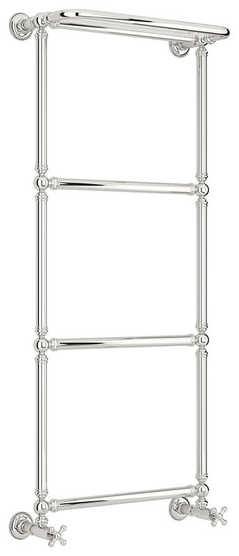 Изображение товара Полотенцесушитель водяной Сунержа Ренессанс 1386, ширина 50 см высота 125 см, с полкой, нижнее подключение, хром, 00-0281-1250