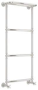Изображение товара Полотенцесушитель водяной Сунержа Ренессанс 1386, ширина 50 см высота 125 см, с полкой, нижнее подключение, хром, 00-0281-1250