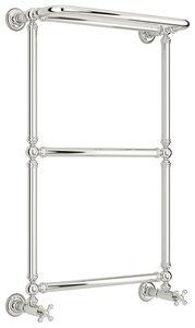 Изображение товара Полотенцесушитель водяной Сунержа Ренессанс 1386, ширина 50 см высота 85 см, с полкой, нижнее подключение, хром, 00-0281-8650