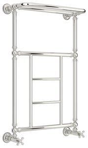Изображение товара Полотенцесушитель водяной Сунержа Ренессанс 1452, ширина 50 см высота 85 см, с полкой, нижнее подключение, хром, 00-0282-8650
