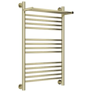 Изображение товара Полотенцесушитель водяной Сунержа Богема+, высота 80 см, ширина 50 см, с полкой, цвет шампань, 020-0223-8050