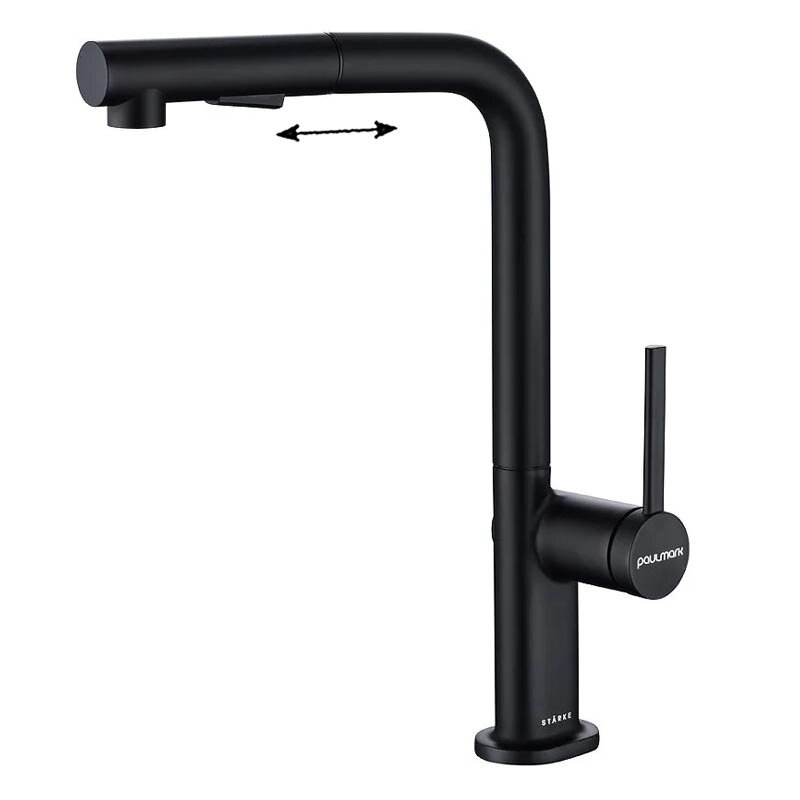 Изображение товара Смеситель Paulmark Neo Ne214419-AN Для кухонной мойки антрацит